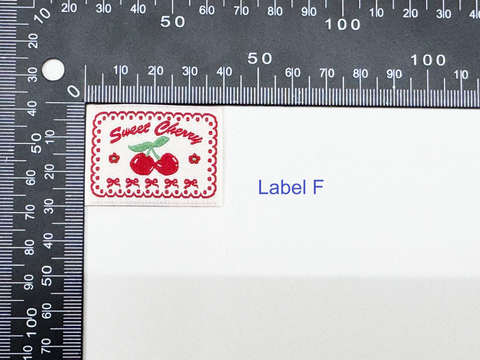 Sweet Cherry Woven Labels