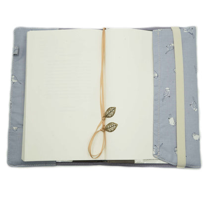 Hello Bird Book Cover, Fabric Dust Jacket