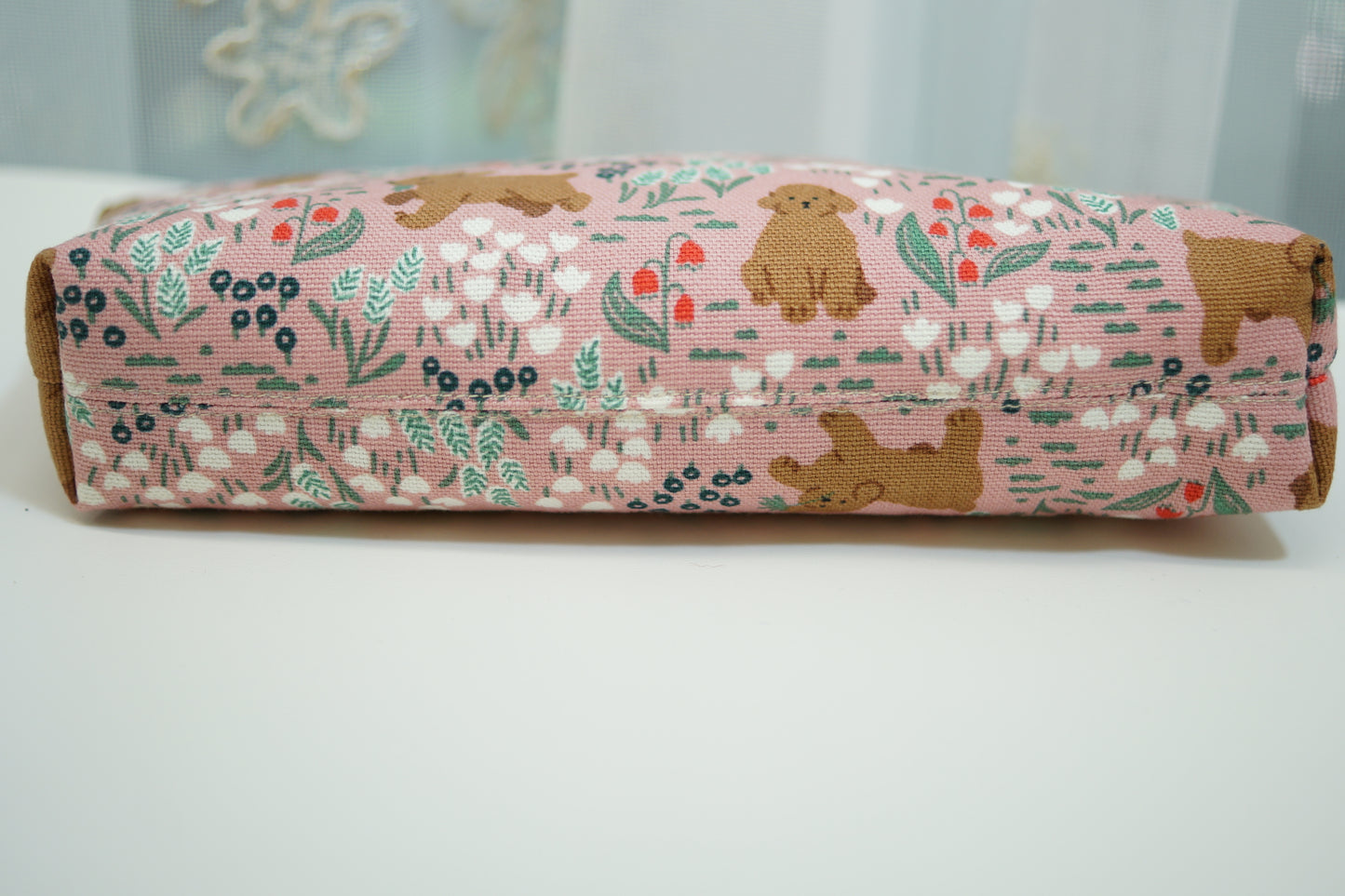 Pudding Print Accessory Clutch Bag, Large Makeup Pouch, Pencil Case