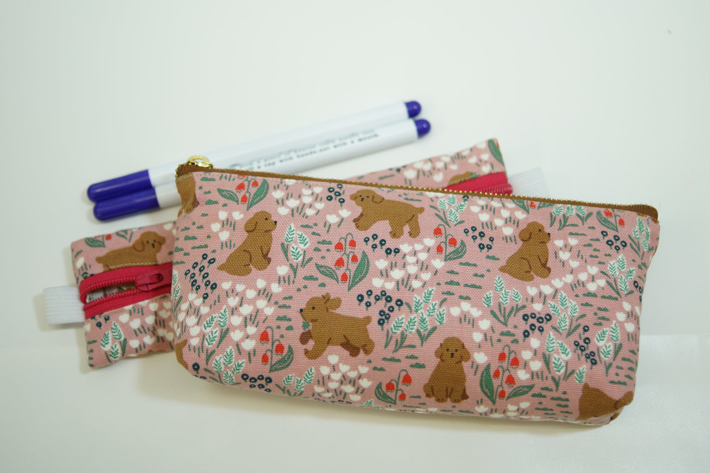 Pudding Print Accessory Clutch Bag, Large Makeup Pouch, Pencil Case