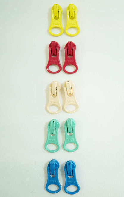 YKK color zipper pulls