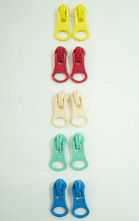 YKK color zipper pulls 8 PCS