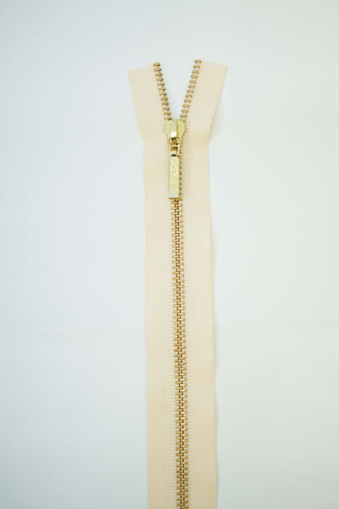 YKK #3 Brass Zippers Kits - 1yd & 3 Pulls