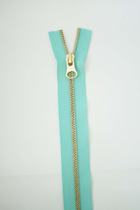 YKK #3 Brass Zippers Kits - 1yd & 3 Pulls