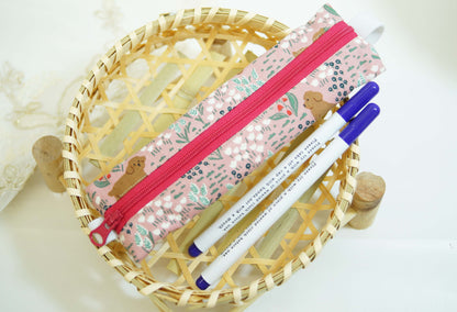 Pudding Pencil Case with Elastic Strap for Journal or Planner