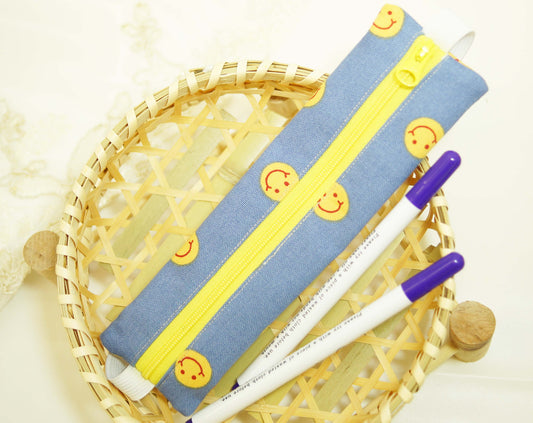 Petit Smile Pencil Case with Elastic Strap for Journal or Planner