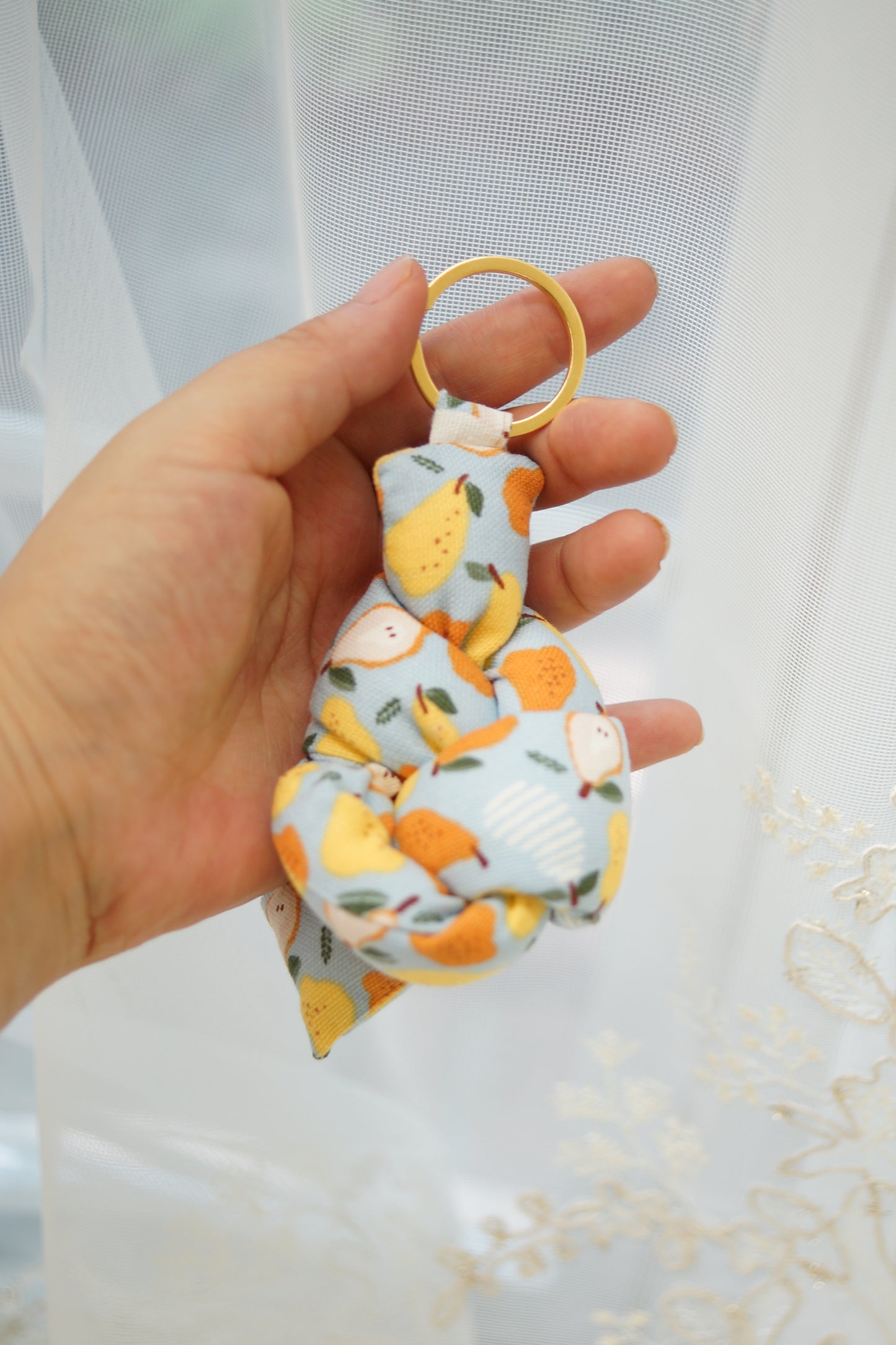 Poire Fabric Keychain, Bag Charm