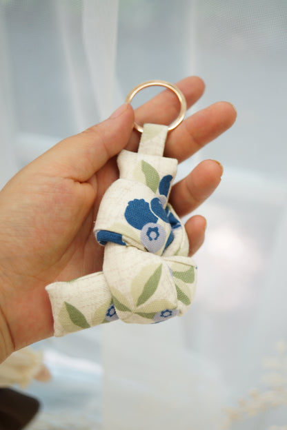 Blueberry Fabric Keychain, Bag Charm