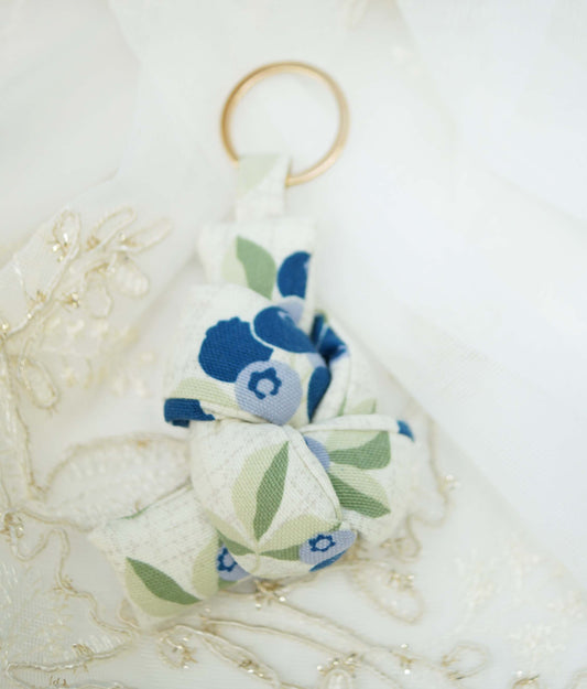 Blueberry Fabric Keychain, Bag Charm