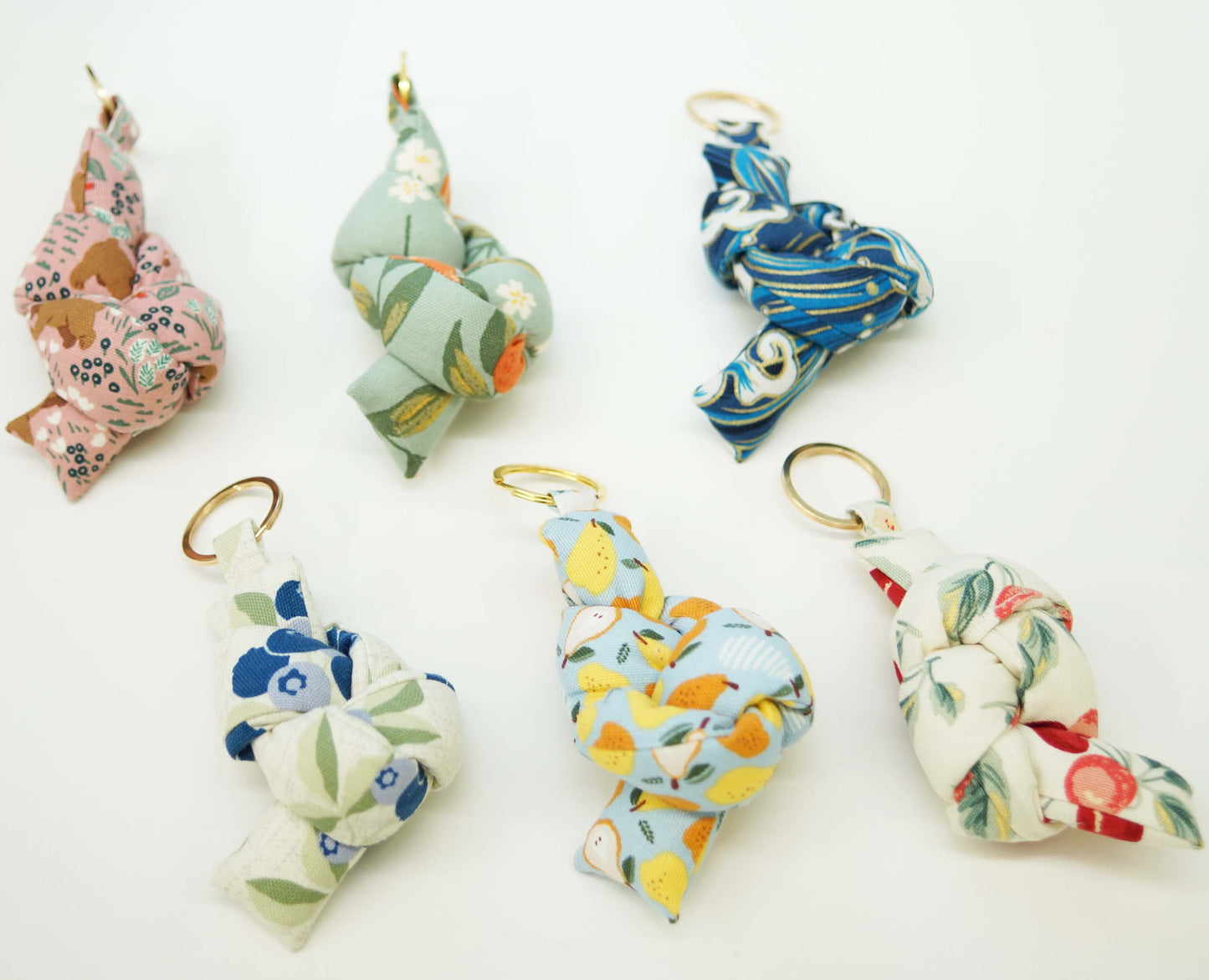 Blueberry Fabric Keychain, Bag Charm