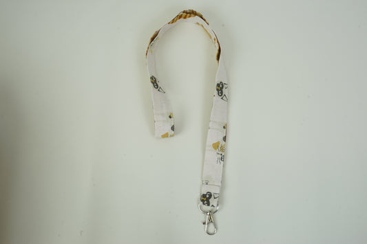 Brown and Yellow Cats Lanyard