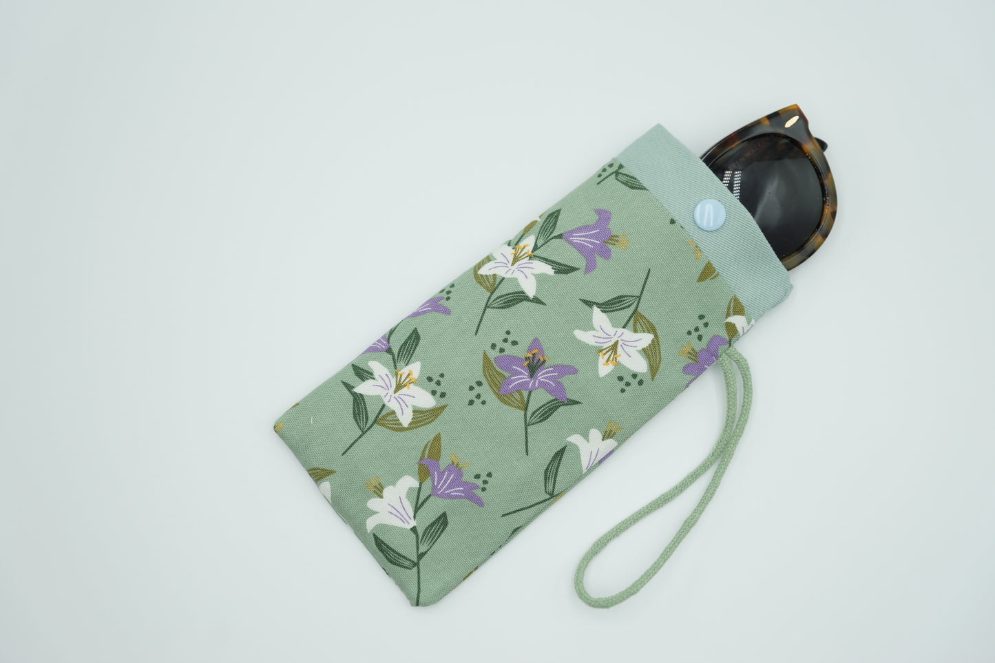 Madonna Lily Fabric Glasses Case