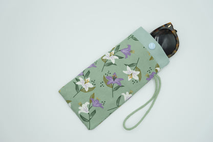 Madonna Lily Fabric Glasses Case