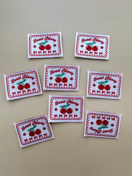 Sweet Cherry Woven Labels