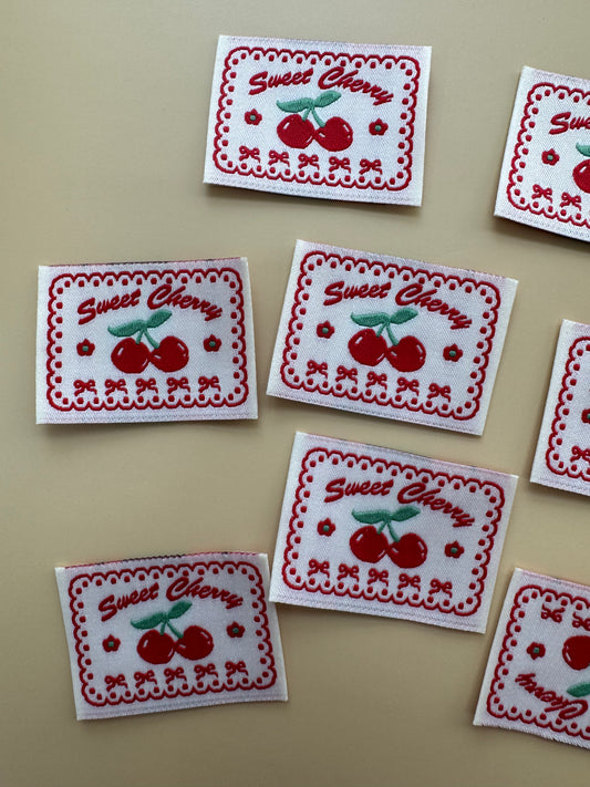Sweet Cherry Woven Labels