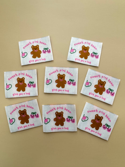 Sweet Bear Woven Labels