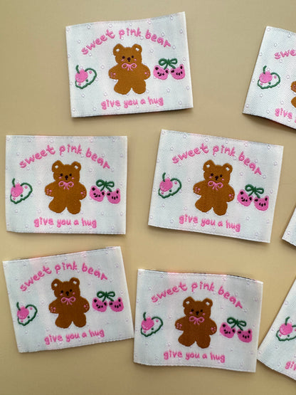 Sweet Bear Woven Labels