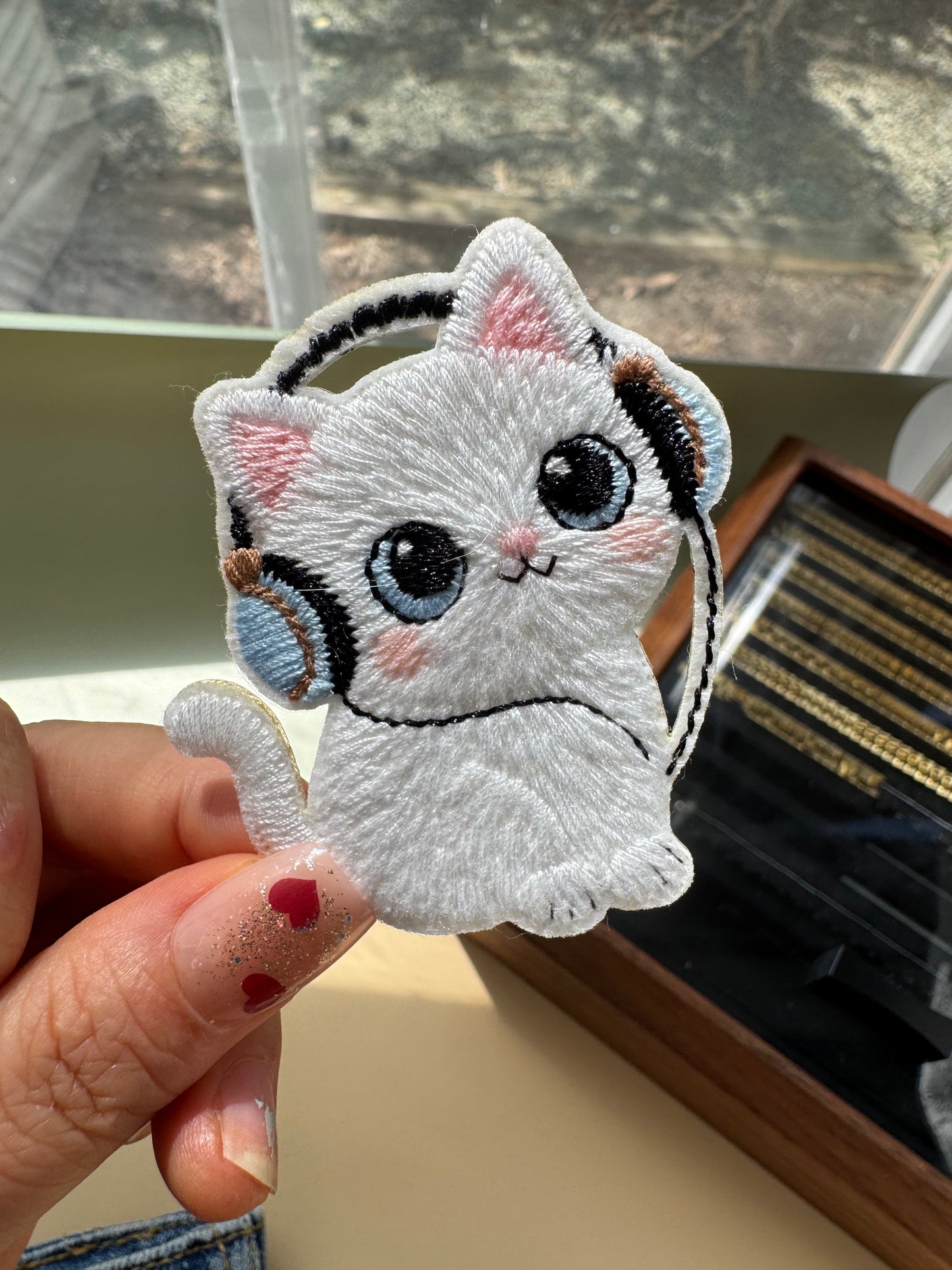 Cat Listening Music Patch