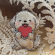 Puppy Holding Heart Patch