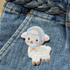 Sheep in Blue Scarf Patch