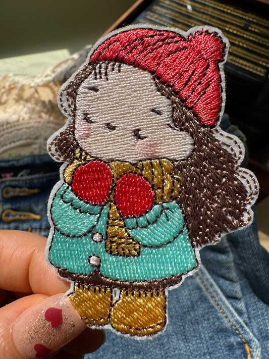 Girl in Winter Patch
