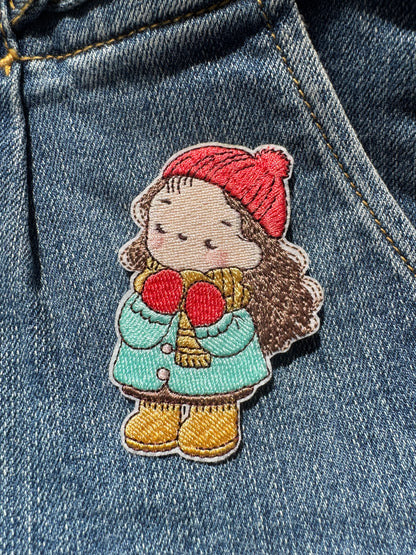 Girl in Winter Patch