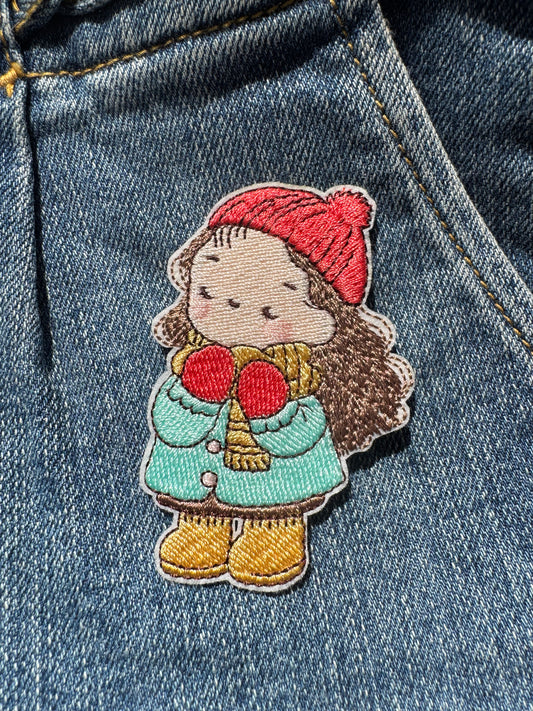 Girl in Winter Patch