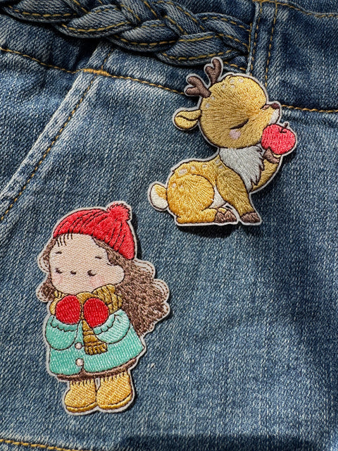 Girl in Winter Patch