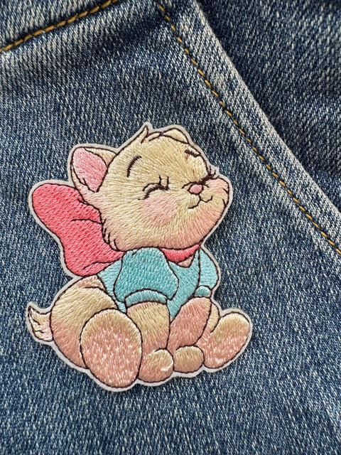 Cat with Back Bow Patch