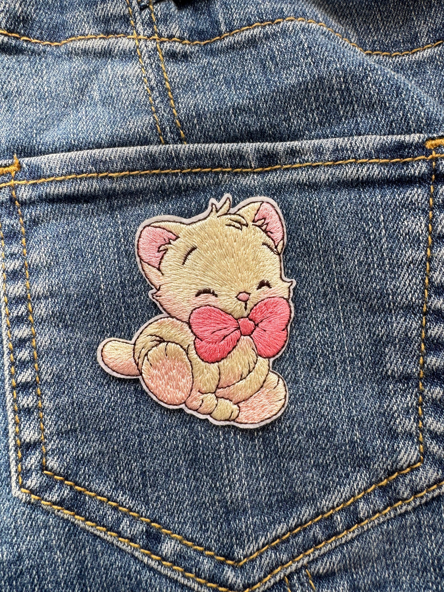 Cat with Bow Patch
