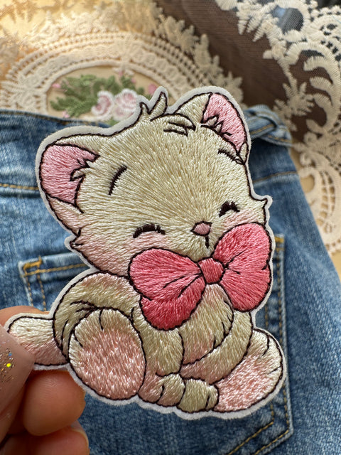 Cat with Bow Patch
