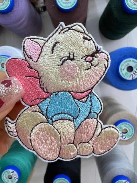 Cat with Back Bow Patch