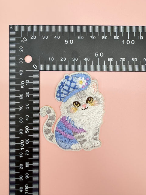 Cat in Blue Hat Patch