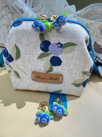 Blueberry Zipper Pulls 4PCS