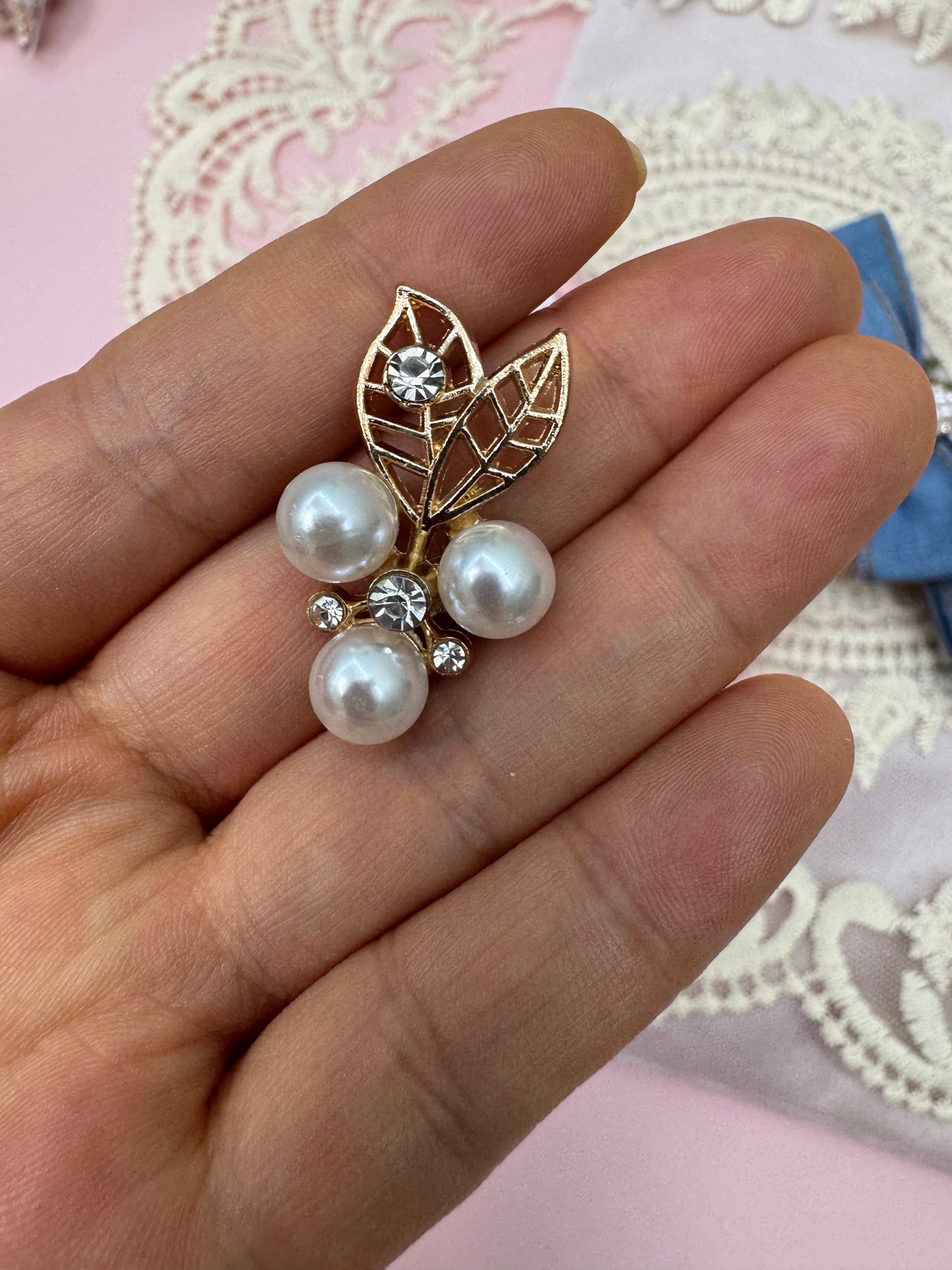 Pearl Rhinestone Embellishments
