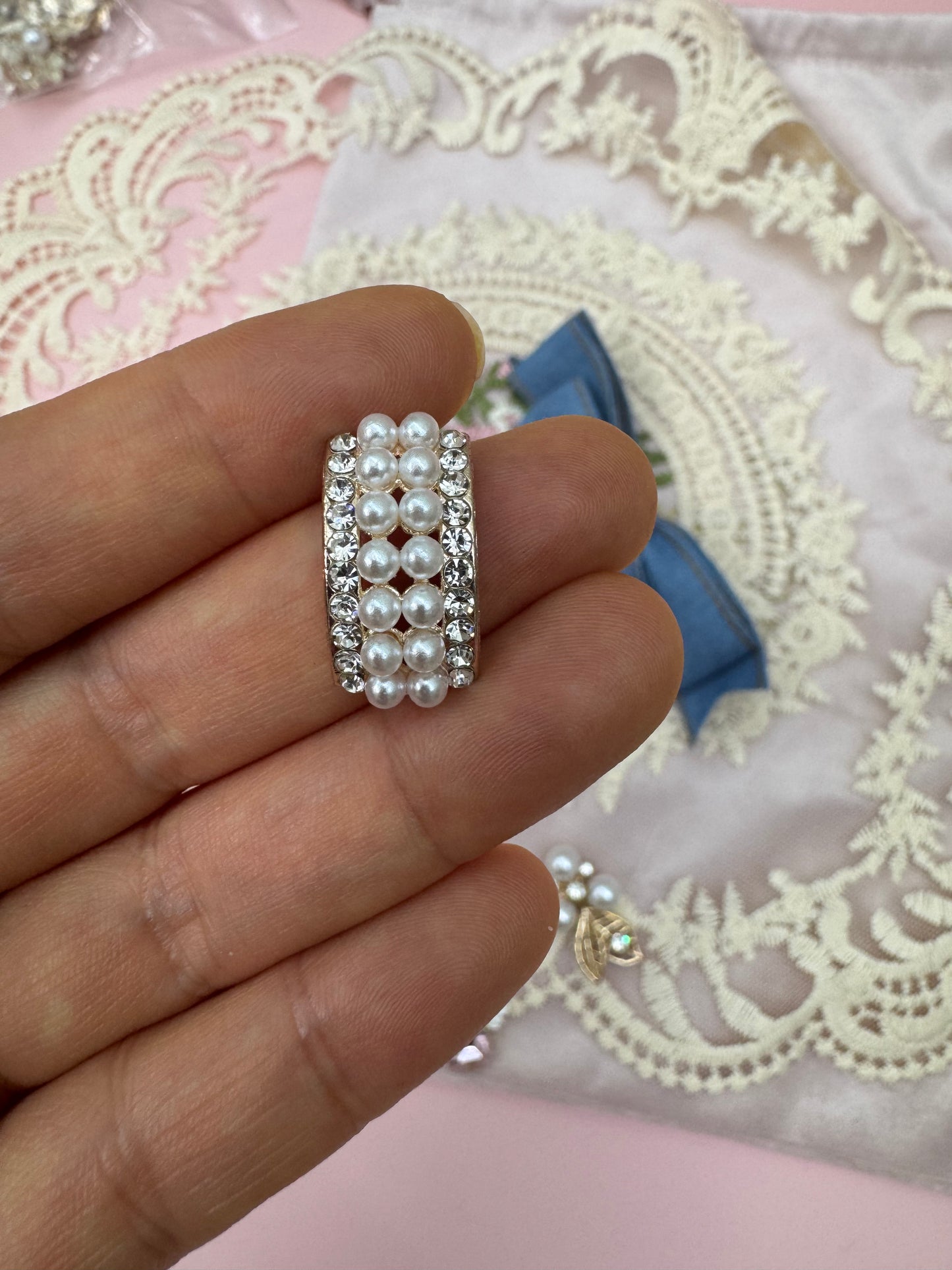Pearl Rhinestone Embellishments