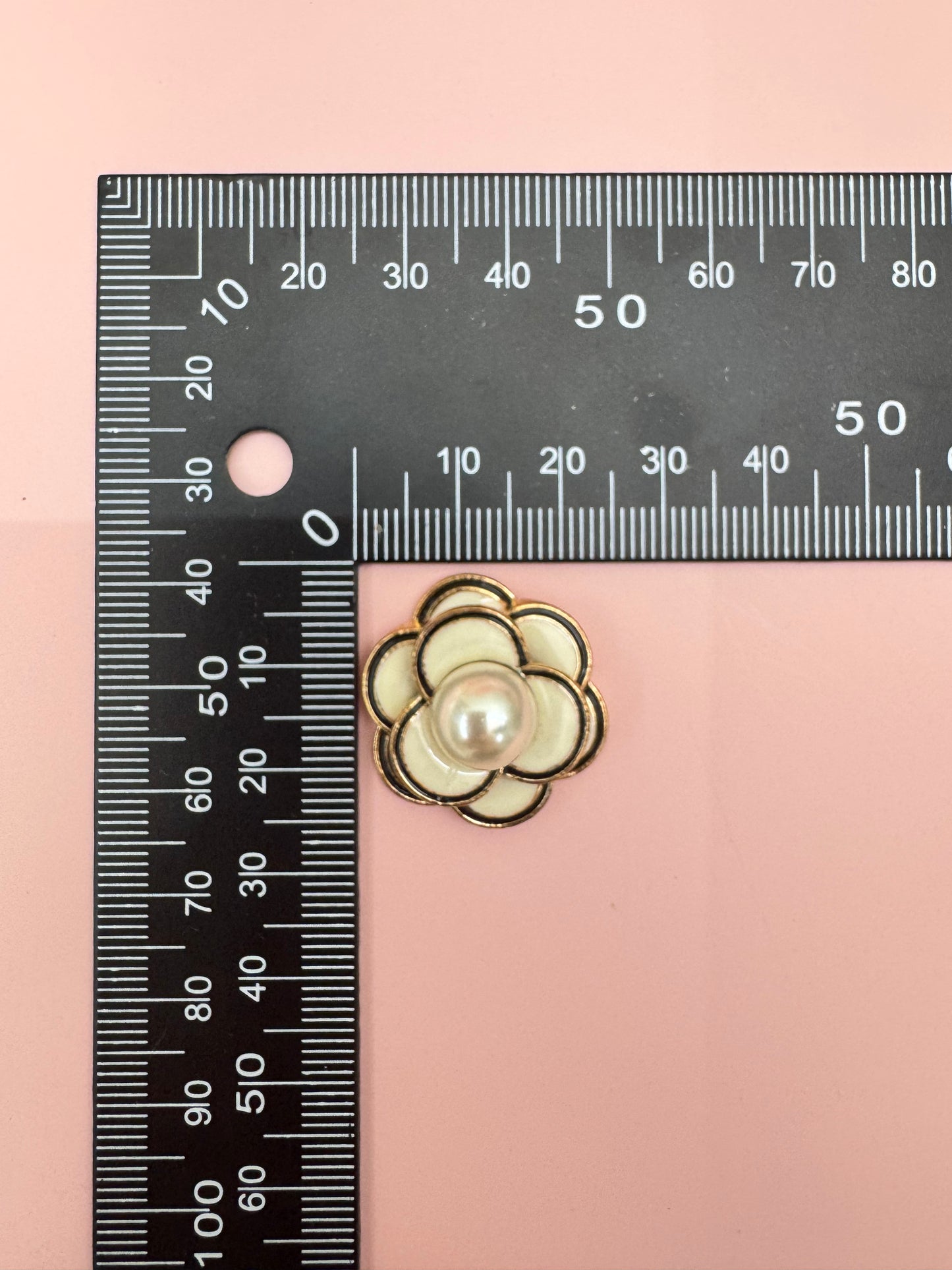 Pearl Rhinestone Flower Embellishments