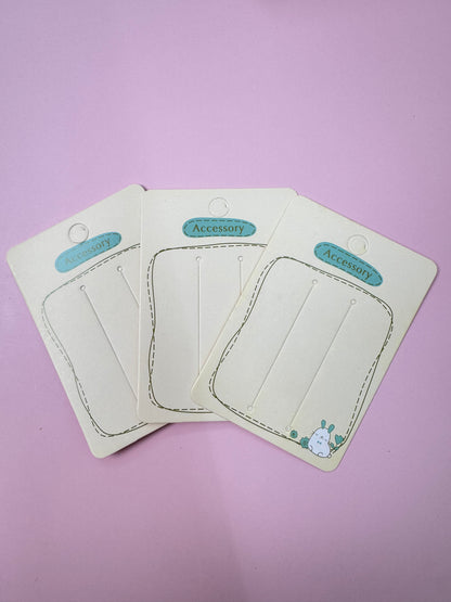 Kraft Paper Hair Clip Display Cards