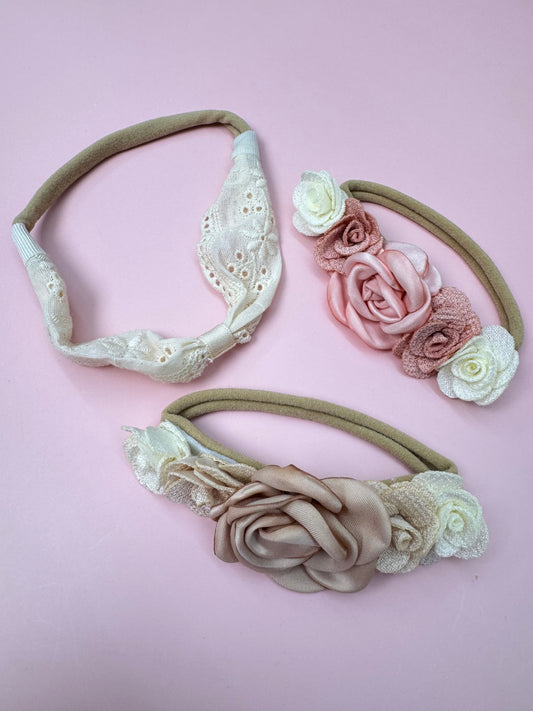 Thin Baby Headband with Flowers
