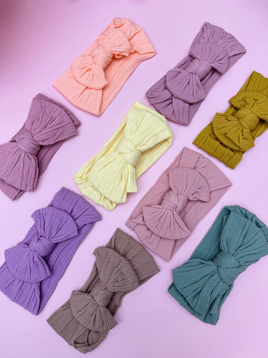Baby Girl Nylon Headband with Big Bow