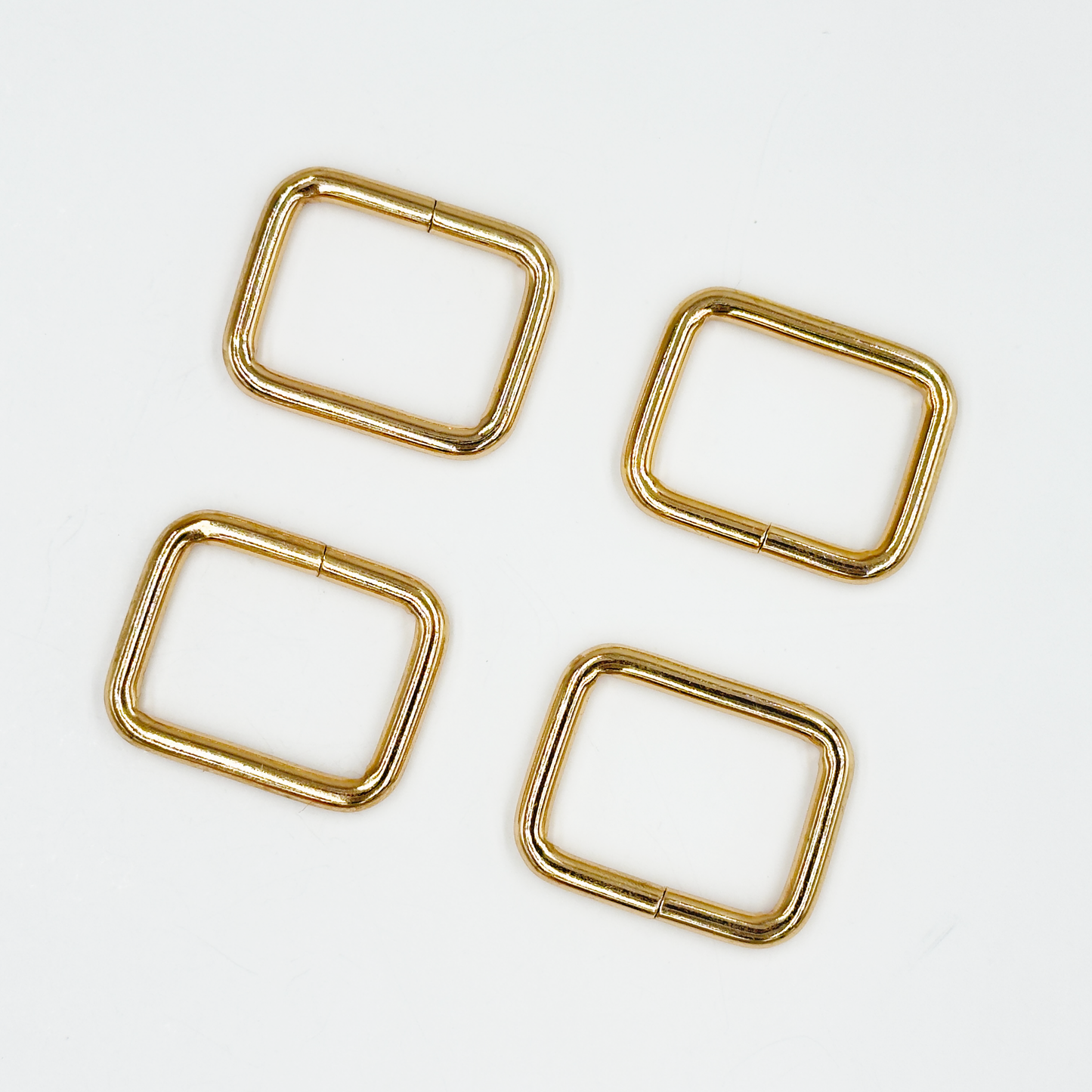 1'' Gold Rectangle Ring l 4 PCS