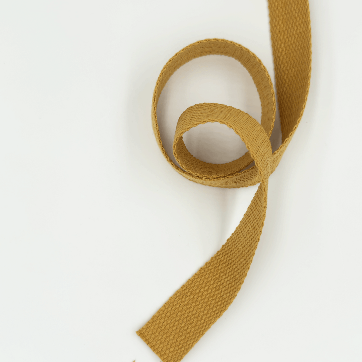 1'' Wide Cotton Webbing | Mustard - 3yard
