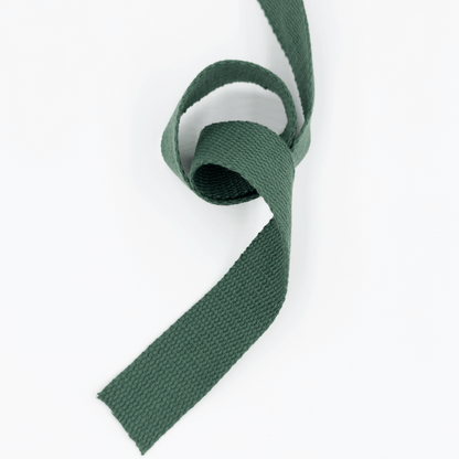 1.3''/32mm Wide Cotton Webbing | Forest - 3yard