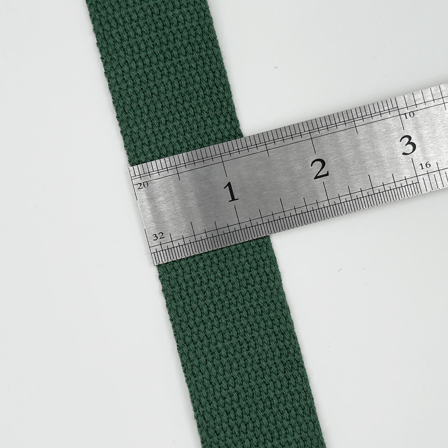 1.3''/32mm Wide Cotton Webbing | Forest - 3yard