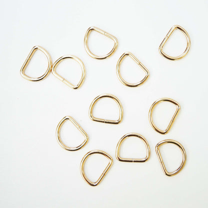 3/4'' Gold D-ring l 4 PCS