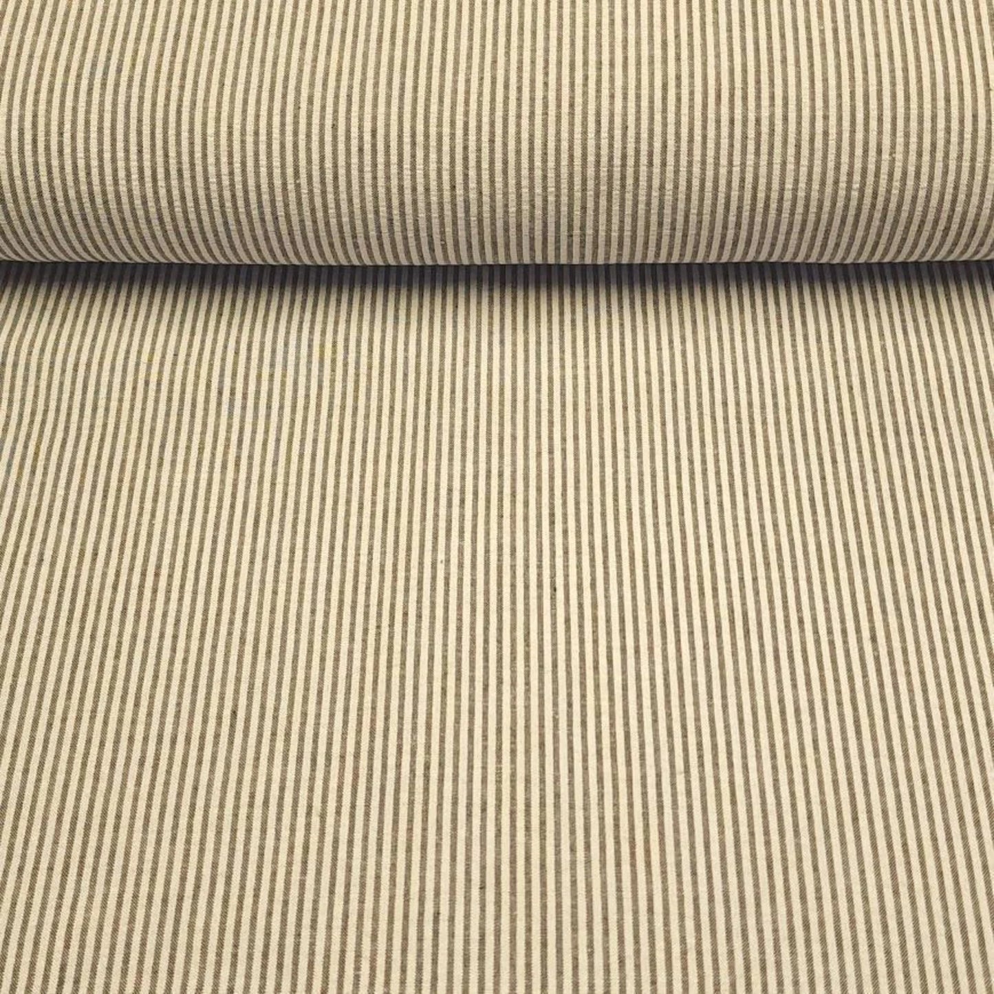 Green Narrow Stripe Fabric 57'' Wide