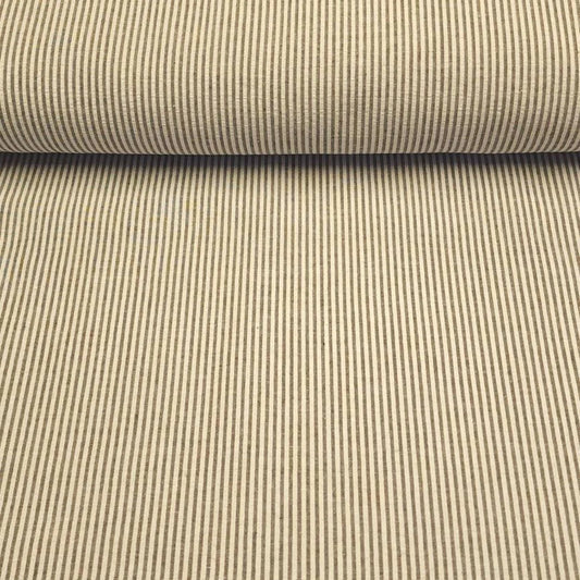 Green Narrow Stripe Fabric 57'' Wide