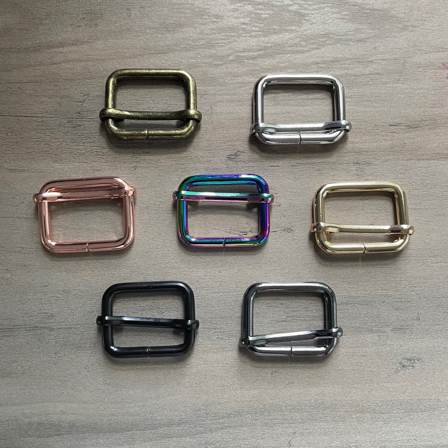 1" Metal Strap Adjuster, Slide Bar l 4 PCS