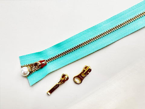 YKK #3 Brass Metal Continuous Zipper, By The Yard