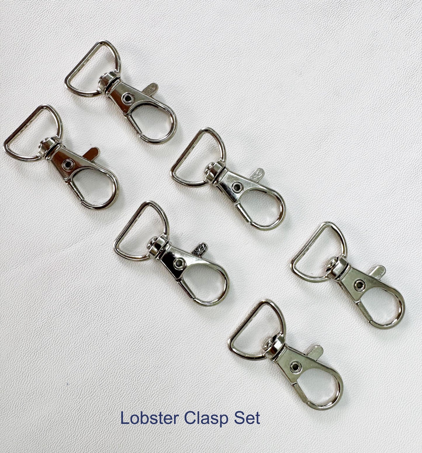 Swivel Lobster Clasp with D Ring l 6PCS
